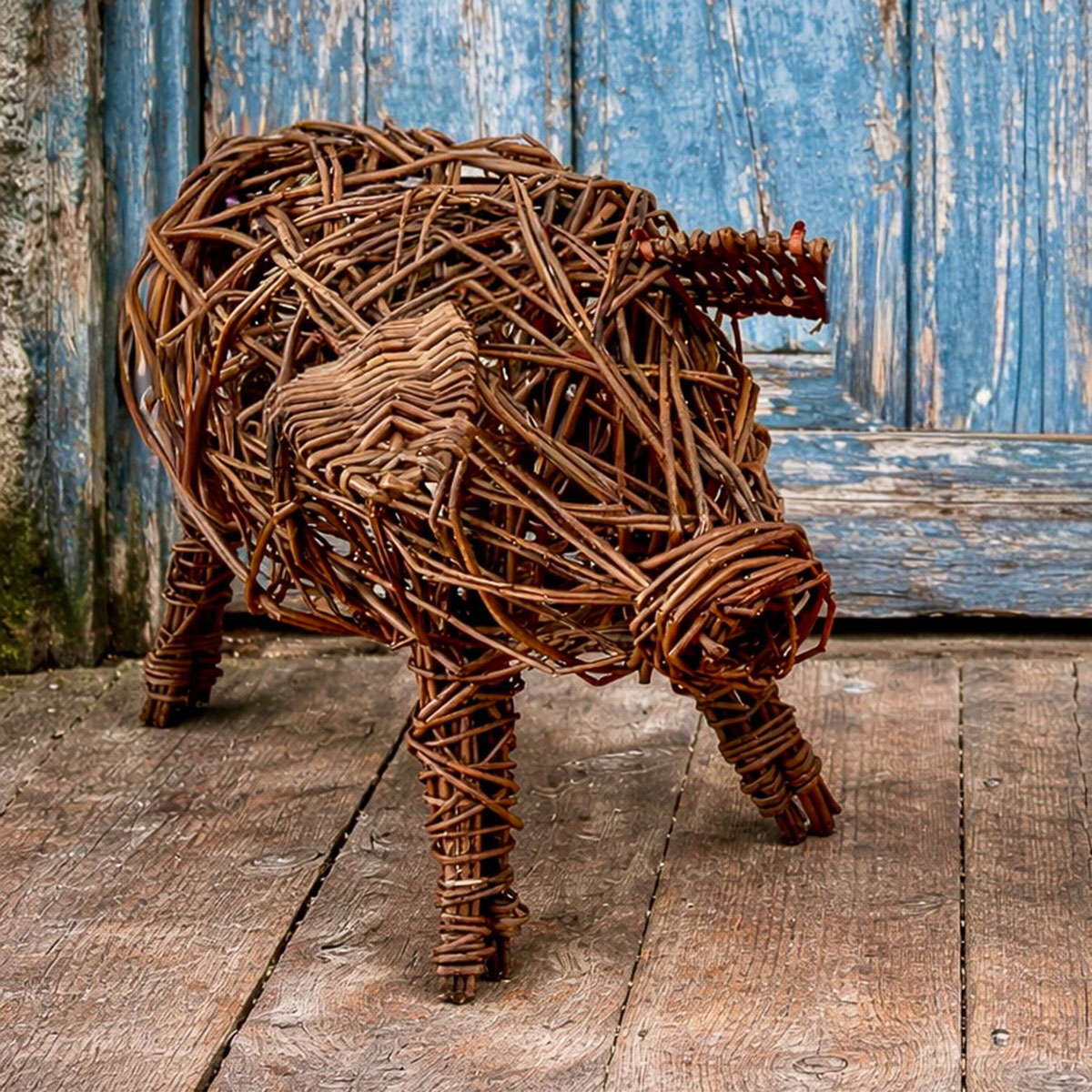 willow work pig by Amanda Webb